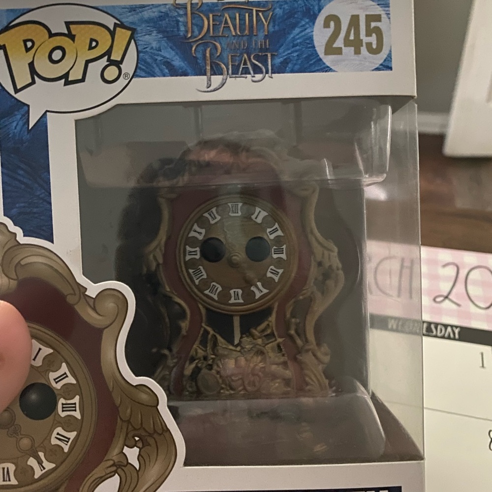 Beauty and the Beast Cogsworth funko pop. Still in box never opened